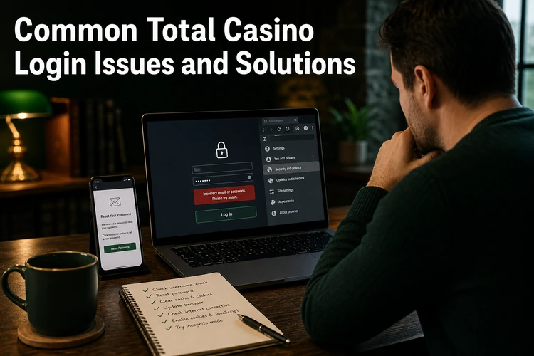 Common Total Casino Login Issues and Solutions